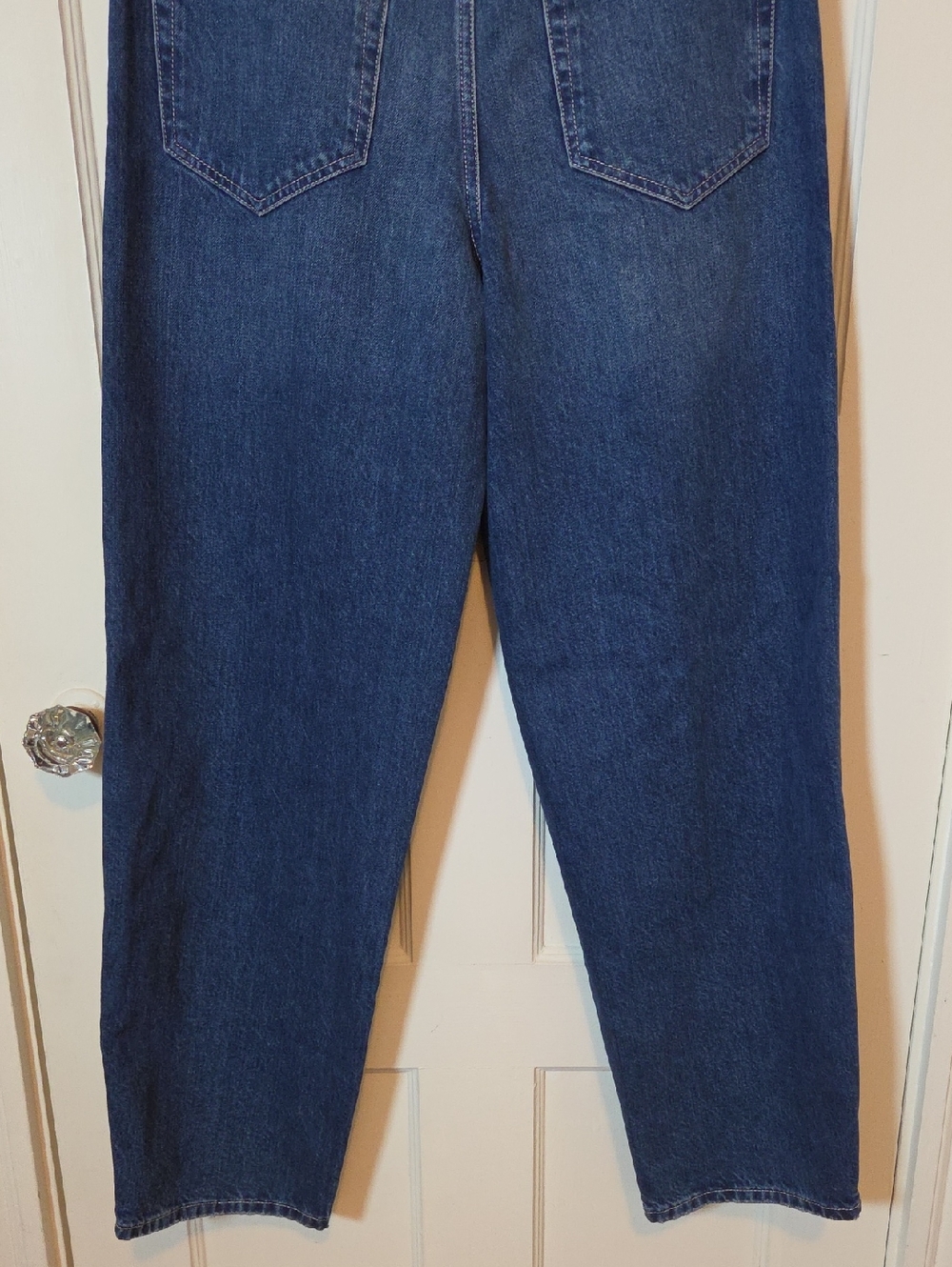 Closed Women's Wellington Cropped Pleated  Ridged Jeans In Dark Denim Sz 29 - Picture 14 of 16